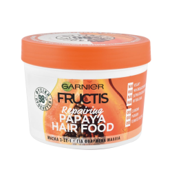 Fructis Hair Food 3w1 maska do włosów zniszczonych Papaya 390ml