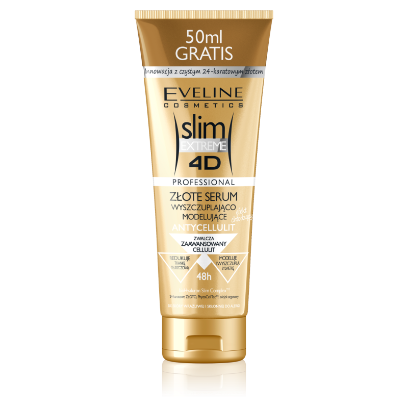Slim Extreme 4D złote serum wyszczuplająco-modelujące do skóry wrażliwej 250ml