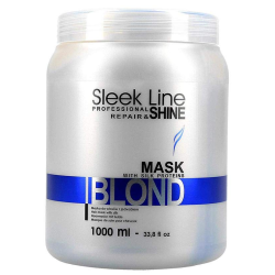 Sleek Line Blond Mask maska z jedwabiem do włosów blond zapewniająca platynowy odcień 1000ml