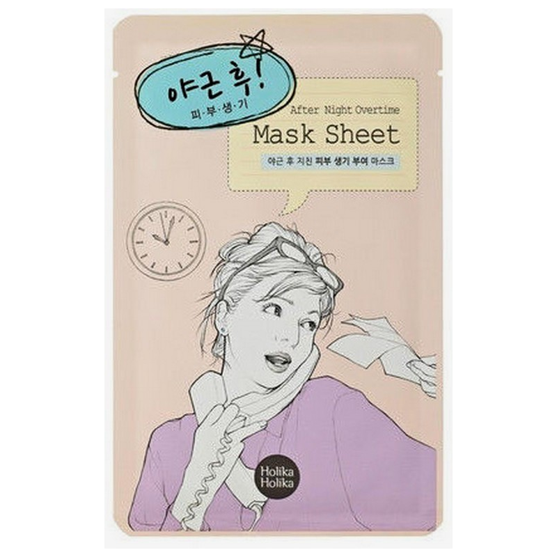 Mask Sheet After Night Overtime rewitalizująca maseczka na bawełnianej płachcie po ciężkim dniu