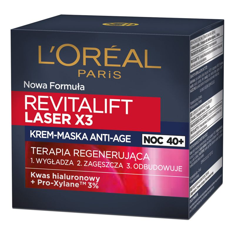 Revitalift Laser X3 Krem Anti-Age głęboka regeneracja na noc 50 ml